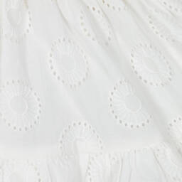 Everything Must Change-Платье из белого хлопка с оборками для девочек | Childrensalon Outlet