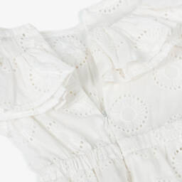 Everything Must Change-Платье из белого хлопка с оборками для девочек | Childrensalon Outlet