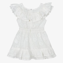 Everything Must Change-Платье из белого хлопка с оборками для девочек | Childrensalon Outlet