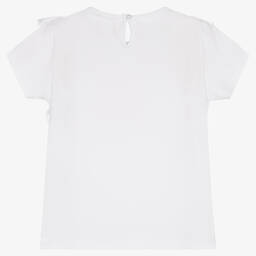Everything Must Change-Girls White Bag Cotton T-Shirt | Childrensalon Outlet