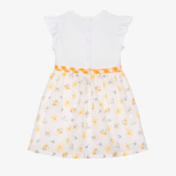 Everything Must Change-Белое хлопковое платье с цветами | Childrensalon Outlet