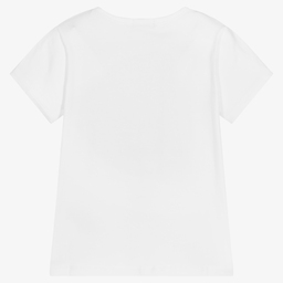 Everything Must Change-Girls White Disney T-Shirt | Childrensalon Outlet