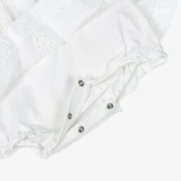 Everything Must Change-Girls White Eyelet Floral Dress | Childrensalon Outlet