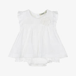 Everything Must Change-Girls White Eyelet Floral Dress | Childrensalon Outlet