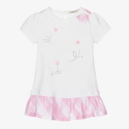Everything Must Change-Girls White & Pink Dress Set | Childrensalon Outlet