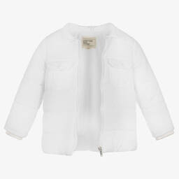 Everything Must Change-Girls White Puffer Jacket | Childrensalon Outlet