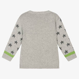 Everything Must Change-Grey Cotton Knit Baby Sweater | Childrensalon Outlet