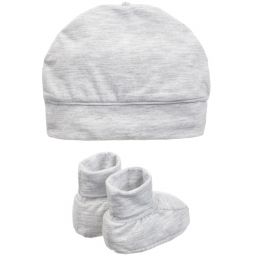 Everything Must Change-طقم قبعة وبوت لون رمادي للأطفال | Childrensalon Outlet