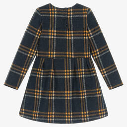 افريثينغ مست تشاينج-Grey & Orange Check Dress | Childrensalon Outlet