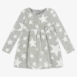 Everything Must Change-Grey & White Knitted Dress | Childrensalon Outlet