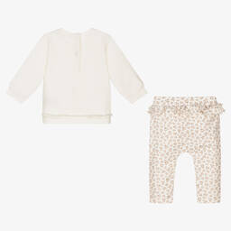 افريثينغ مست تشاينج-Ivory Cotton Baby Trouser Set | Childrensalon Outlet