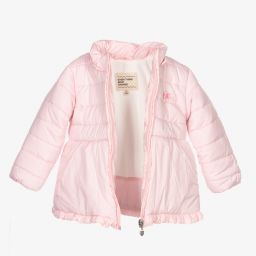Everything Must Change-Pink Hooded Puffer Coat | Childrensalon Outlet