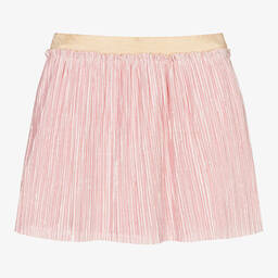 Everything Must Change-Pink Ribbed Velour Skirt | Childrensalon Outlet