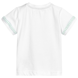 Everything Must Change-White Cotton Baby T-Shirt | Childrensalon Outlet
