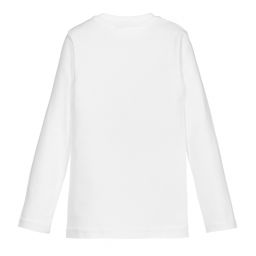 Everything Must Change-White Cotton Jersey Baby Top | Childrensalon Outlet