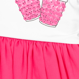 Everything Must Change-White & Pink Chiffon Skirt Set | Childrensalon Outlet