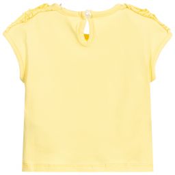 Everything Must Change-Yellow Cotton Baby T-Shirt | Childrensalon Outlet
