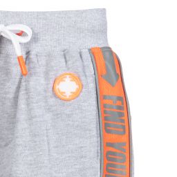 فابريك فليفرز-شورت قطن جيرسي لون رمادي | Childrensalon Outlet