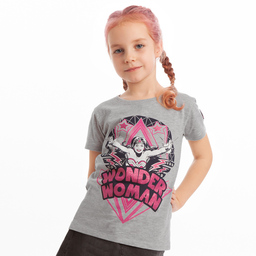 Fabric Flavours-Grey Wonder Woman T-Shirt | Childrensalon Outlet