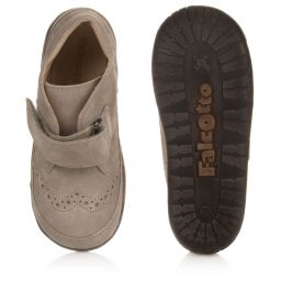 Falcotto by Naturino-Beige Suede Ankle Boots | Childrensalon Outlet