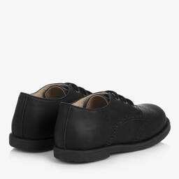 Falcotto by Naturino-حذاء بروغ جلد لون أسود للأولاد | Childrensalon Outlet