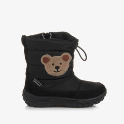 فالكوتو باي ناتورينو-بوت بطبعة تيدي بير لون أسود أطفال ولادي | Childrensalon Outlet