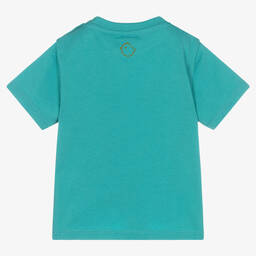 Falcotto by Naturino-Boys Blue Cotton Crocodile T-shirt | Childrensalon Outlet
