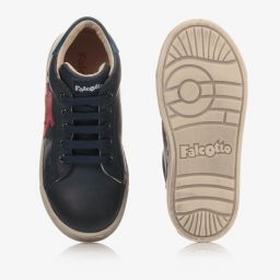 Falcotto by Naturino-Boys Blue Leather Trainers | Childrensalon Outlet