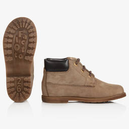 Falcotto by Naturino-Boys Brown Leather Ankle Boots | Childrensalon Outlet
