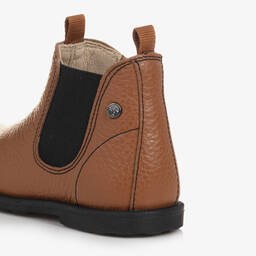 Falcotto by Naturino-Boys Brown Leather Chelsea Boots | Childrensalon Outlet