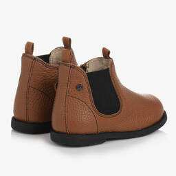 Falcotto by Naturino-Boys Brown Leather Chelsea Boots | Childrensalon Outlet