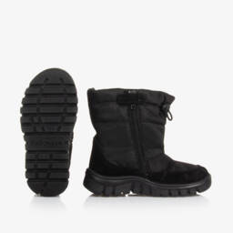 Falcotto by Naturino-Boys Cozy Black Bear Snow Boots | Childrensalon Outlet
