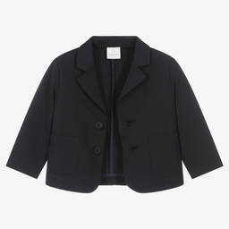 Falcotto by Naturino-Boys Navy Blue Cotton Blazer | Childrensalon Outlet