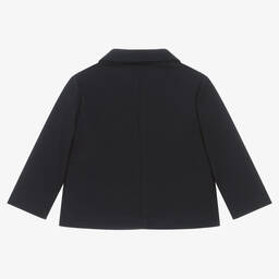 Falcotto by Naturino-Boys Navy Blue Cotton Blazer | Childrensalon Outlet