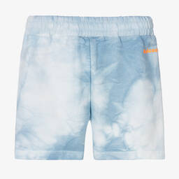 Falcotto by Naturino-Boys White & Blue Tie-Dye Cotton Shorts | Childrensalon Outlet