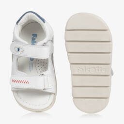 Falcotto by Naturino-Белые кожаные сандалии | Childrensalon Outlet