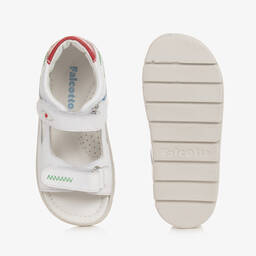 Falcotto by Naturino-Boys White Leather Sandals | Childrensalon Outlet