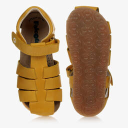 فالكوتو باي ناتورينو-صندل جلد لون أصفر للأولاد | Childrensalon Outlet