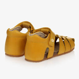 فالكوتو باي ناتورينو-صندل جلد لون أصفر للأولاد | Childrensalon Outlet