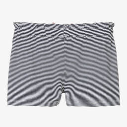 Falcotto by Naturino-Girls Blue & White Stripe Jersey Shorts | Childrensalon Outlet