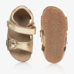 Falcotto by Naturino-Girls Gold Leather Sandals | Childrensalon Outlet