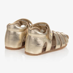 Falcotto by Naturino-Girls Gold Leather Sandals | Childrensalon Outlet