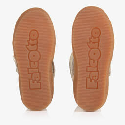 Falcotto by Naturino-Girls Gold Shearling Boots | Childrensalon Outlet