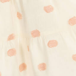 Falcotto by Naturino-Girls Ivory & Pink Cotton Dress | Childrensalon Outlet