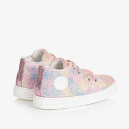 Falcotto by Naturino-Girls Pale Pink Canvas Trainers | Childrensalon Outlet