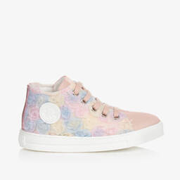 Falcotto by Naturino-Girls Pale Pink Canvas Trainers | Childrensalon Outlet