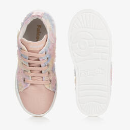 Falcotto by Naturino-Girls Pale Pink Canvas Trainers | Childrensalon Outlet