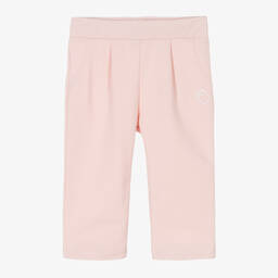 Falcotto by Naturino-Girls Pink Cotton Jersey Trousers | Childrensalon Outlet