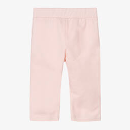 Falcotto by Naturino-Girls Pink Cotton Jersey Trousers | Childrensalon Outlet