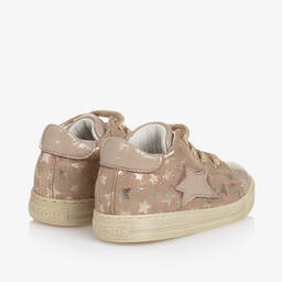 Falcotto by Naturino-Girls Pink Leather Star Trainers | Childrensalon Outlet